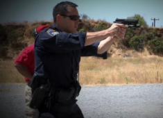Hayward Police officers engaged in training programs.
