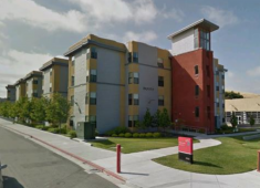 Student housing at California State University, East Bay.