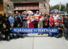 Business grand opening.  Courtesy of the Hayward Chamber of Commerce.