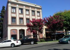 Buildings that contribute to the historic character of Downtown Hayward.