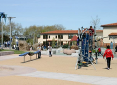 Playground at Burbank Elementary School that serves as a joint-use recreational facility.
